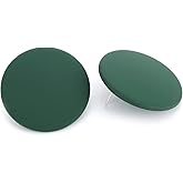 Winssigma Button Earrings, Large Round Acrylic Stud Earrings for Women