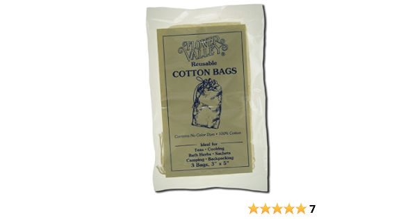 flower valley reusable cotton bags