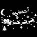 Merry Christmas Window Decorations Decals Stickers Xmas Decor