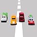 Car Toys-Pull Back Cars and Die-cast Vehicles for Toddlers & Kids (4 Pieces)-Friction Powered-Bright Colored