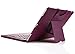 IVSO Case with Keyboard for Apple iPad Pro 12.9, Ultra-Thin Detachable Wireless Keyboard Stand Case/Cover for Apple iPad Pro 12.9-inch 2015 Version Tablet(Purple)