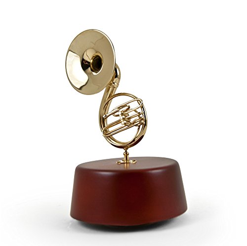 Amazing 18 Note Miniature Sousaphone (Tuba) with Rotating Musical Base - Over 400 Song Choices - Silver Bells - Thumbnail 4