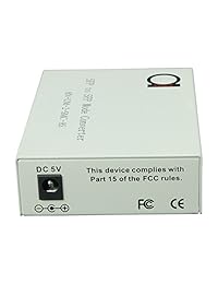 SFP a SFP   Conversor de medios de fibra 2 x estándar abierto SFP ranuras   Soporta Gigabit, Fast Ethernet y 2,5 G SFP minigbic módulos   Convertidor de fibra Fibra para   sin transceptores
