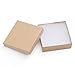 MESHA 16 Pcs Jewelry Boxes 3.5x3.5x1 Inches Kraft Square Cardboard Boxes Bracelet Boxes with Cotton Filled