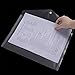 EOOUT Poly Envelope, 20pcs Clear Plastic Waterproof Envelope Folder with Button Closure, A4 Size (20 pcs)