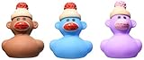Fun Express Sock Monkey Rubber Ducks (12 Piece)