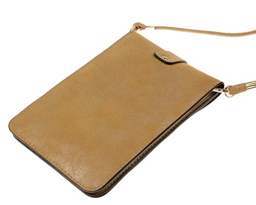 Small Travel Phone Purse Matte PU Leather Crossbody Single Shoulder Bag Cellphone Pouch Wallet Case for iPhone X Max 8 7 plus Huawei