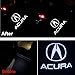 CHUNLING Compatible Acura Car Door Led Logo Lights Projector,3D Shadow Ghost Light Welcome Emblem Lamp For Acura RLX/ZDX/TLX/TL Accessories 2 Packthumb 1