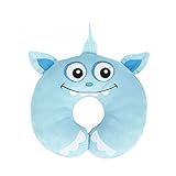 Nuby Kid’s Neck Support Pillow, Monster, Blue