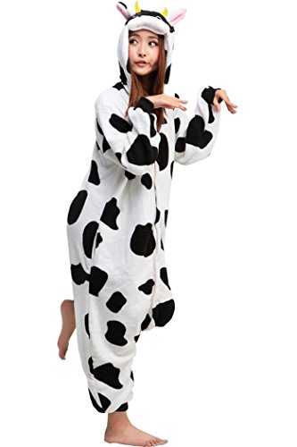WOTOGOLD Animal Cosplay Costume Cow Unisex Adult Pajamas