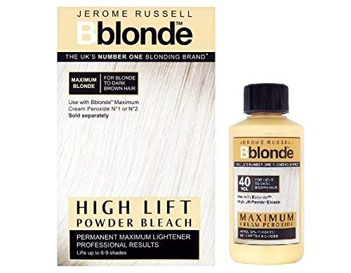 DUO Jerome Russell Bblonde High Lift POWDER Bleach + Cream Peroxide 40v12%