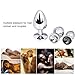 Anal Butt Plug Anal Trainer Kit Male Prostate Massagers Metal Anus Play Fetish Stainless Steel Stimulation Pleasure Adult Sex Toy Things for Women Men Couples buttplug Fantasy Restraints Bondage