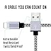 iPhone Charger, MFi Certified Lightning Cable, 4 Pack(3/6/6/10 FT) Extra Long Nylon Braided Charging&Syncing Cord Compatible with iPhone Xs/XS Max/XR/X/7/7Plus/8/8Plus/6S/6SPlus/5/Ipad (White+Gray)