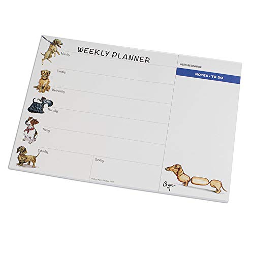 Small Dogs Desktop Weekly Planner