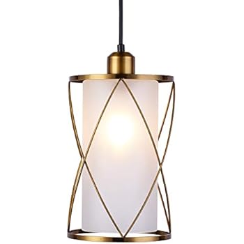 brushed lighting pendant brass cylinder frosted fixture farmhouse sink island mini glass modern kitchen light counter
