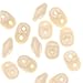 Matubo SuperDuo 2-Hole Czech Glass Beads, Opaque Luster Champagne 8g, 2x5mm, 8g Tube