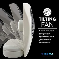 O2COOL Treva 5 Inch Battery Powered Fan Portable