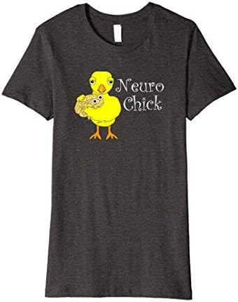 Womens Neuro Chick Funny Neuroscience Medical T-Shirt Small Dark Heather