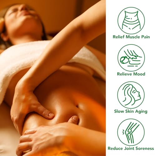 Massage Oil 250ML for Sore Muscle Relief, Soothing Blend with Menthol for Relaxation & Post-Workout Care – Lightweight, Fast-Absorbing Massage Oil for Neck, Shoulder & Back