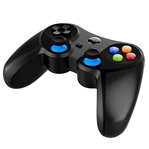 PG-9157 Wireless Bluetooth Game Controller for iPhone, iPad, Android Phone Tablet, Smart TV, TV Box Gamepad + Joystick + Phone Holder Gamepad Trigger PUBG Controller - Thumbnail 5