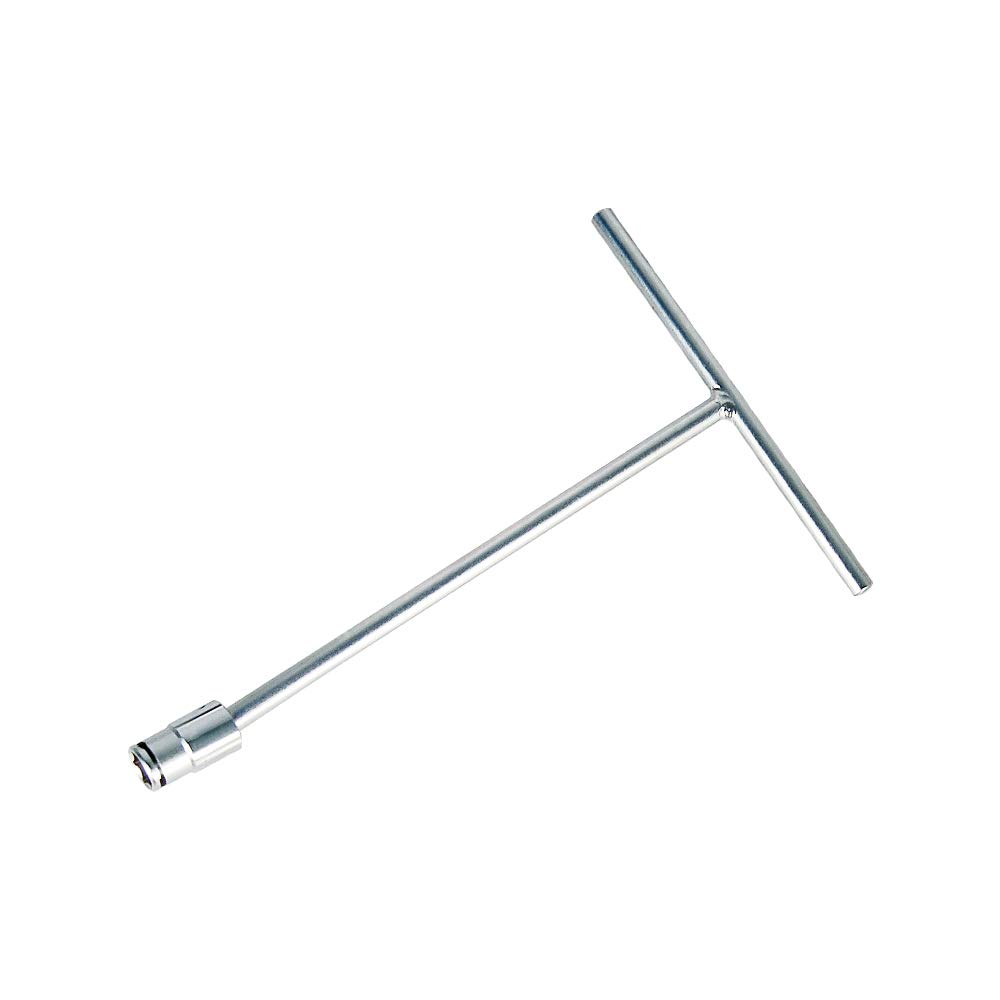 KING TONY 575208M Alloy Steel T-Type 25° Universal Standard Socket Wrench, 8 mm Size, 450 mm Length, Pack of 10