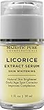 Majestic Pure Skin Whitening & Skin Brightening Serum for Even Complexion, 1 fl. oz. - Potent Licorice Root Extract Helps Reduce the Appearance of Age Spots and Dark Spots and Promotes Skin Lightening