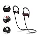 APEKX Bluetooth Earbuds, Sport Wireless Headphones Noise Cancelling in-Ear Earphones for Running Gym Sweatproof Secure Fit Headset with Mic(Black)