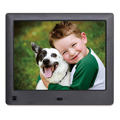 LOVCUBE 8-Inch Digital Photo Frame L08X – Digital Picture Frame with Screen Resolution 1024×768 HD Display Aspect Ratio 4:3, Motion Sensor, Photo Auto-Rotate, USB and SD Card Slots and Remote Control