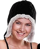 Spikerking Womens Lovely skiing knitted Winter hat Cover ear Slouchy Beanie Cap