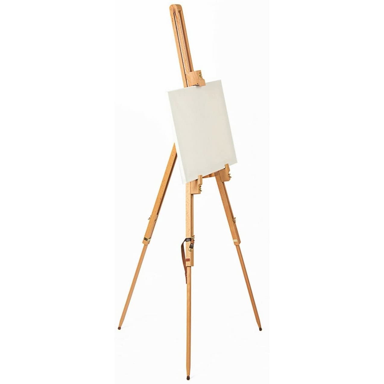 6ft Beechwood Easel Stand – Adjustable Wooden Tripod Studio Easel for Painting, Wedding Display & Signs – Holds Large Canvases up to 44” / A0 – Foldable A-Frame Easel for Artists, Indoor & Outdoor Use