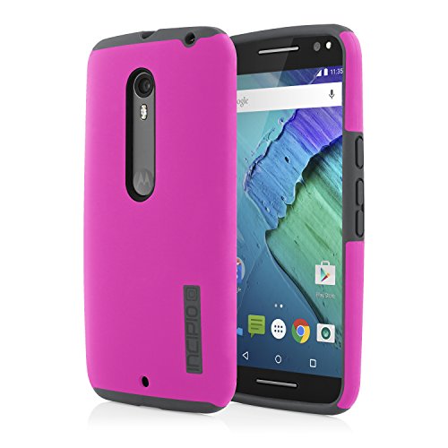 Incipio Cell Phone Case for MOTOROLA Moto X Pure Edition - Retail Packaging - Pink/Gray