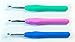 3 PCS Crochet Hooks Set w/Ergonomic Soft Grip Handles - New Size K Hook a.k.a 6.5mm 7mm 8mm (L) - Longer Shaft Than Others To Allow More Yarn Loops - EXCLUSIVE ONLY - Perfect For Arthritic Hands
