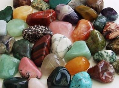 100Â g cristaux pierres polies