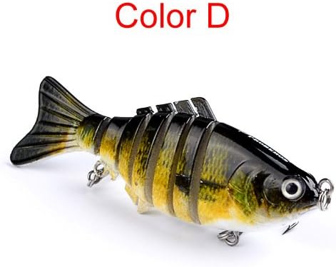 FNAPE Fishing Lures 10cm Classic Lure Bait Hard Bait 15.5g with Packaging 7 Multi-Section Fish Bionic Bait Life-Like Trout Swimbait Hard CrankBaits