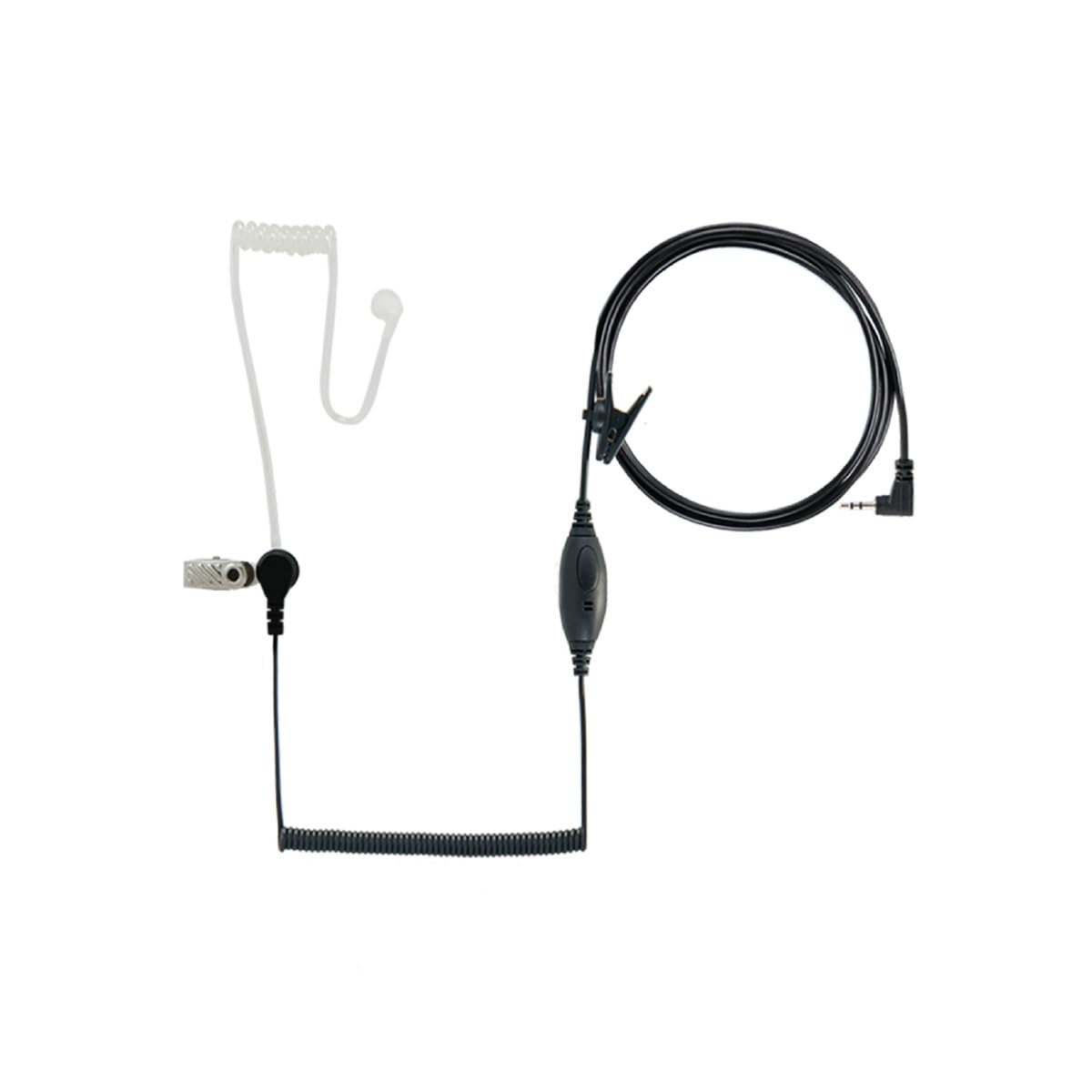 Cobra GA-SV01 Surveillance Headset Microphone with Push to Talk (PTT) button works with Cobra microTalk radios - Black