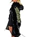 Roiii Women's Winter Anoraks Thicken Down Parka Hooded Plus Size Parka Jacket Coat Size S-3XL