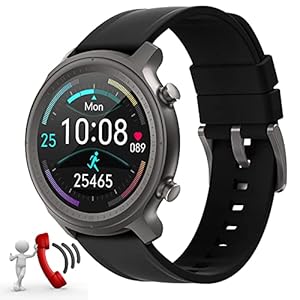 Smart Watch for Women Men,Ladies Bluetooth Smartwatch with Microphone Speaker Make Answer Calls with Waterproof Steps…