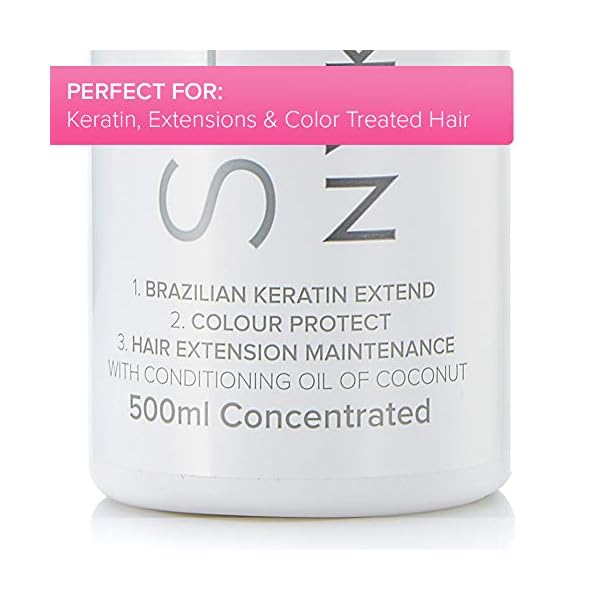 Salt-Sulphate-Free-Shampoo-and-Conditioner-500ml-x2-BEST-Hair-Aftercare-for-Extensions-Hair-Colour-and-Keratin-Kit-Treatment-Straightening-Fix-Damaged-Prolong-Straight-After-Care-Paraben-Free Salt Sulphate Free Hair Shampoo And Conditioner (500ml x2) Sulfate Free Shampoo And Conditioner Sets Hair Aftercare for…
