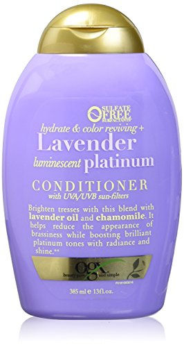 OGX Hydrate and Color Reviving, Lavender Luminescent Platinum Conditioner, 13 oz.