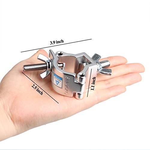 mountain ark 10 Pack Heavy Duty 165lb Aluminum Alloy Stage Lighting Clamp for Projector Par Light Spotlight Fits 32mm to 35mm (1-1/4" to 1-3/8") OD Tubing/Pipe