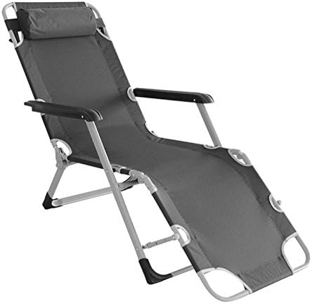 Oakville Furniture 5-Level Adjustable Zero Gravity Lounge Chair Recliner Patio Pool Portable, Grey