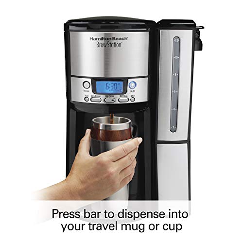 Hamilton Beach One Press Programmable Dispensing Drip Coffee Maker with