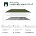 Bearhard Heavy Duty Emergency Blanket, Emergency Tarp, Insulated Blanket, Thermal Waterproof Survival Space Blanket for Hiking, Camping Greenthumb 2