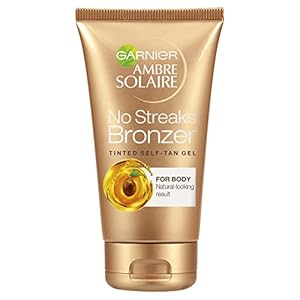 Garnier Ambre Solaire No Streaks Bronzer Self Tan Tinted Gel, 150 ml