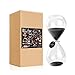 SWISSELITE Hourglass Sand Timers, Hourglass Sand Clock Inspired Glass for Home, Desk, Office Decor(8Inch-30Mins Black Beauty)
