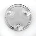 iDesign Gia Metal Suction Shower Shaving Mirror for Bathroom, Vanity, Bathtub, Wall, 5.75