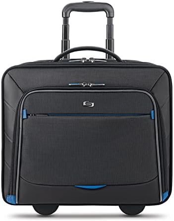 Solo New York Active Rolling Overnight Case, Black, Black, 15 X 16