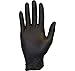 Black Nitrile Exam Gloves - Medical Grade, Disposable, Powder Free, Latex Rubber Free, Heavy Duty, Textured, Non Sterile, Work, Medical, Food Safe, Cleaning, Wholesale, Size Large (Box of 100)