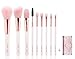 9 Pieces Makeup Brushes with Cosmetic Bag,ENZO KEN Professional Makeup Brush Set for Face Eyeliner Blush Contour Foundation