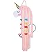 Beinou Unicorn Hair Clips Holder Hot Pink Yarn Tassels Hair Bows Storage Shy Unicorn Face Headband Organizer Unicorn Theme Party Decorations